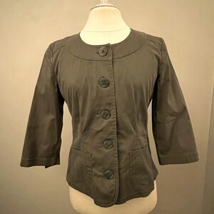 JJill 3/4 sleeve crewneck blazer Size 4p